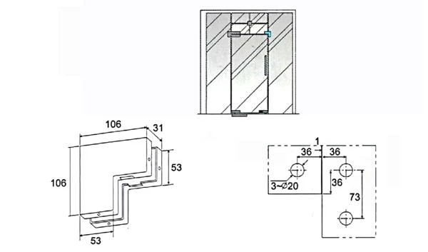 Patch Fittings for Glass
